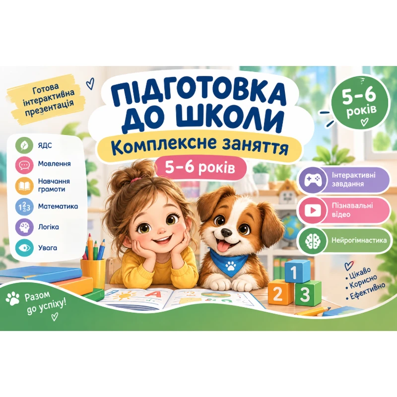 Матеріали до уроку  1 клас, Дошкілля, Молодші класи - зображення Skoln