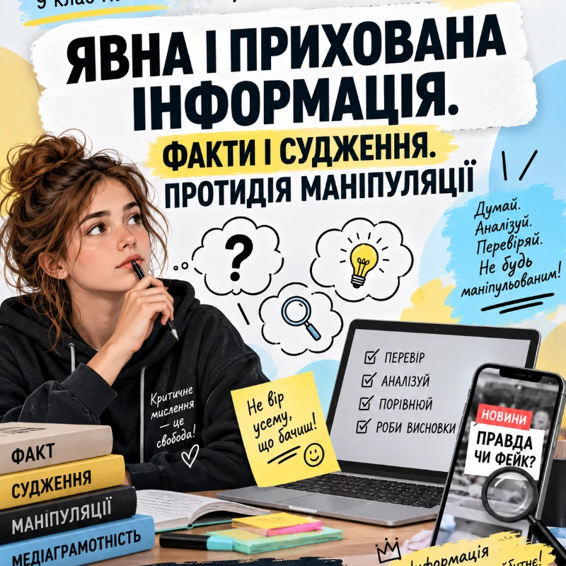 Матеріали до уроку Українська мова 9 клас - зображення Skoln