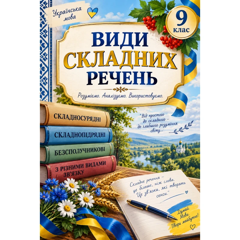 Матеріали до уроку Українська мова 9 клас, 11 клас - зображення Skoln