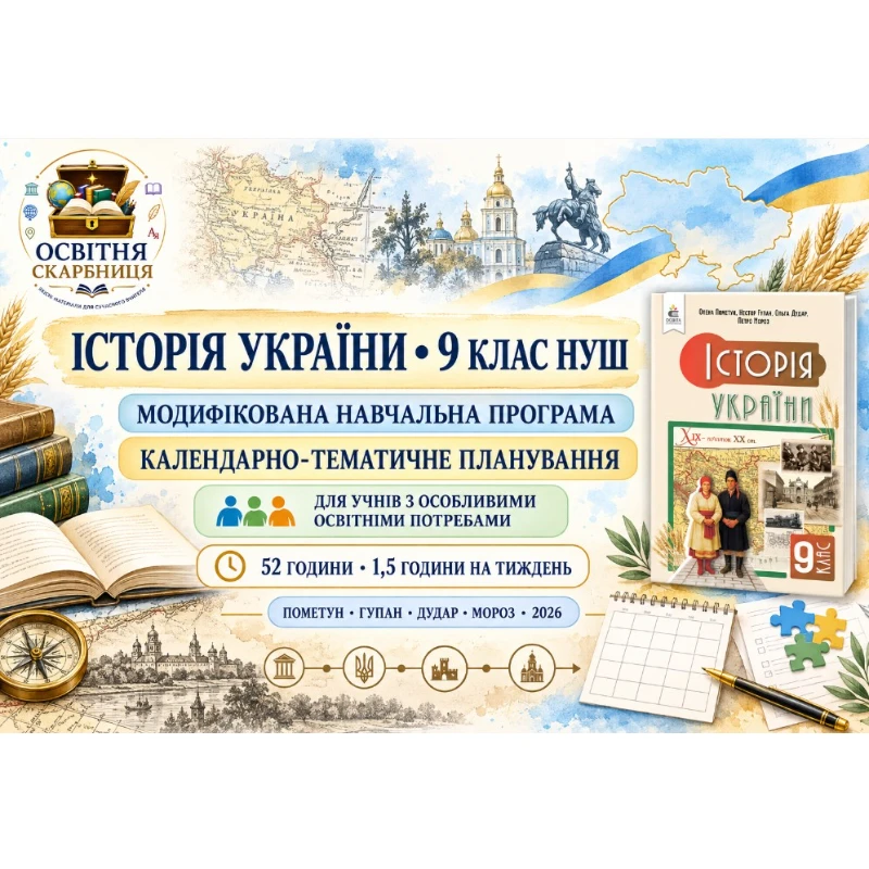 Робоча програма Історія України 9 клас - зображення Skoln