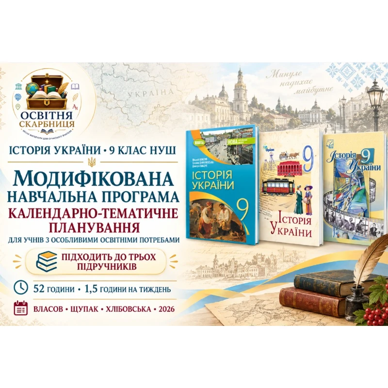 Робоча програма Історія України 9 клас - зображення Skoln