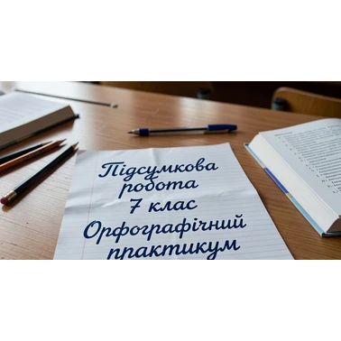 Контрольна робота Українська мова 7 клас - зображення Skoln